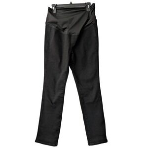 Madewell Maternity Over-the-Belly Mid-Rise‎ Stovepipe Jeans Black 30 $138 NS202